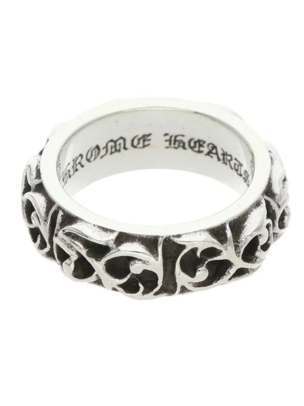Chrome Hearts Etrnity Vine Band Eternity Silver Ring